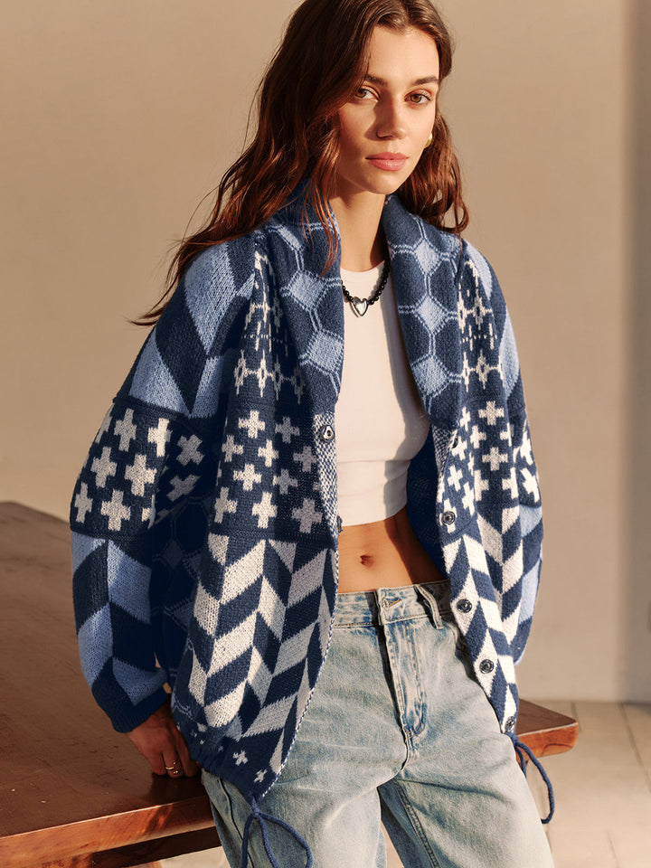 Stilla | Couture Boheme Trykt Piping Cozy Jakke Regulær Pasform Essential