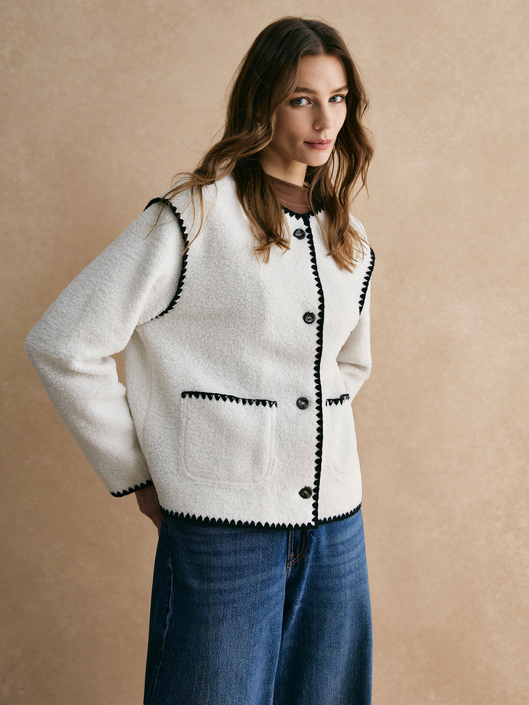 Stilla | Trim Minky Fleece Jakke