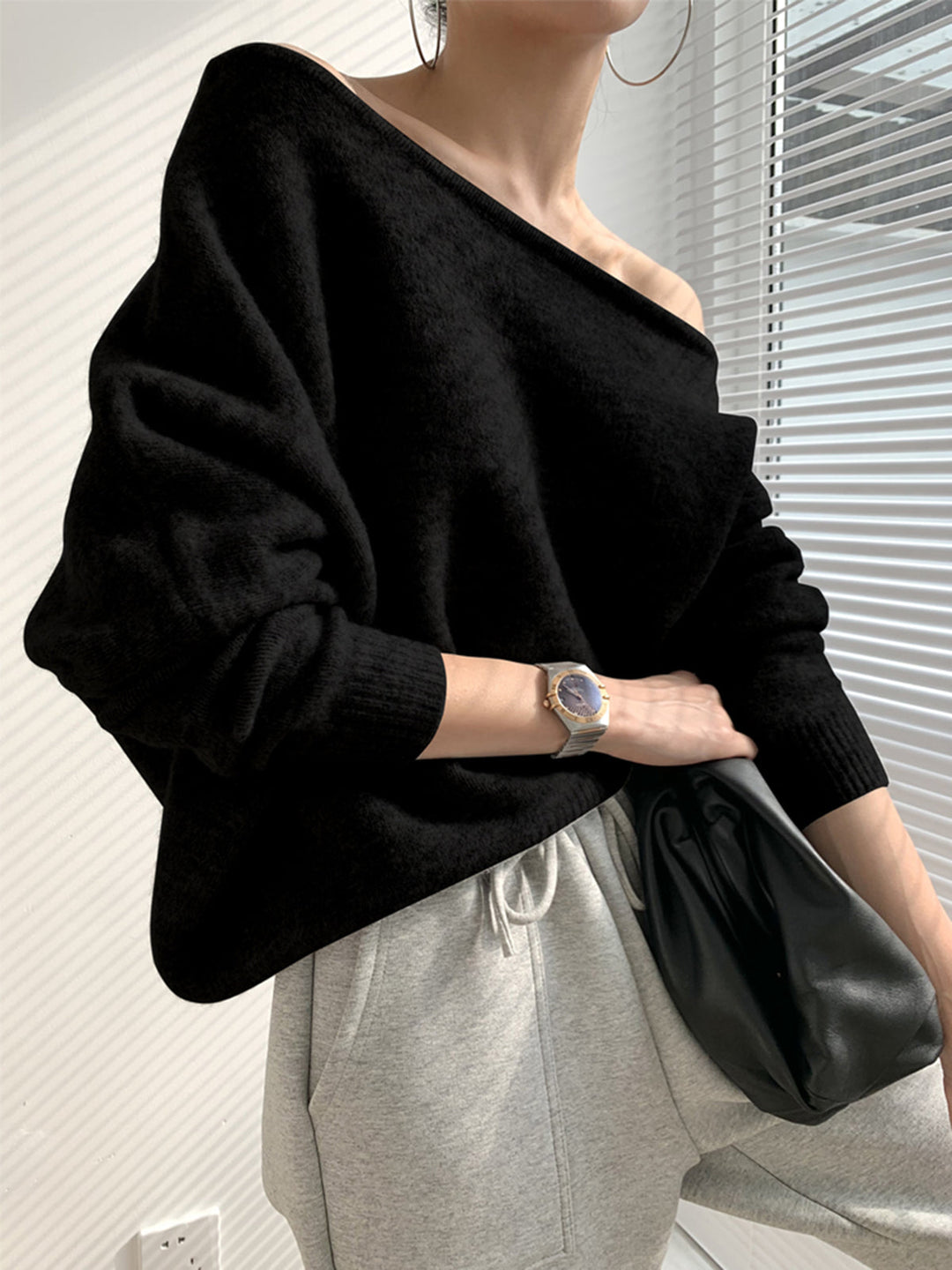 Stilla | Asymmetrisk Sweater Med En Skulder