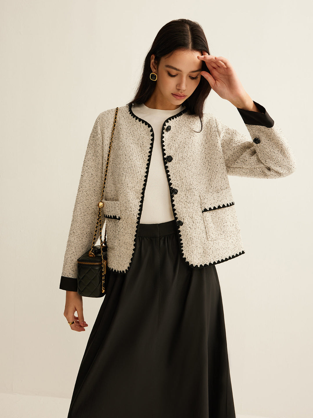 Stilla | Trim Tweed Kort Jakke