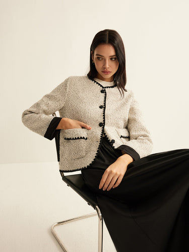 Stilla | Trim Tweed Kort Jakke