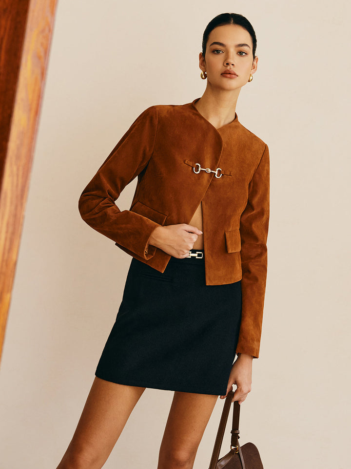 Stilla | Detalje Suede Jakke
