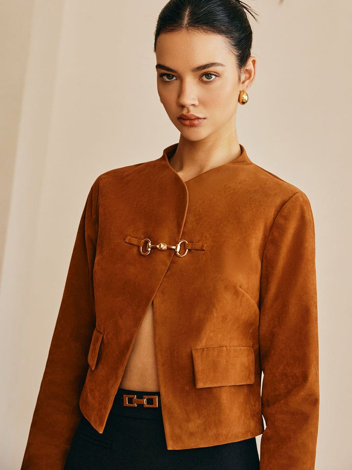 Stilla | Detalje Suede Jakke