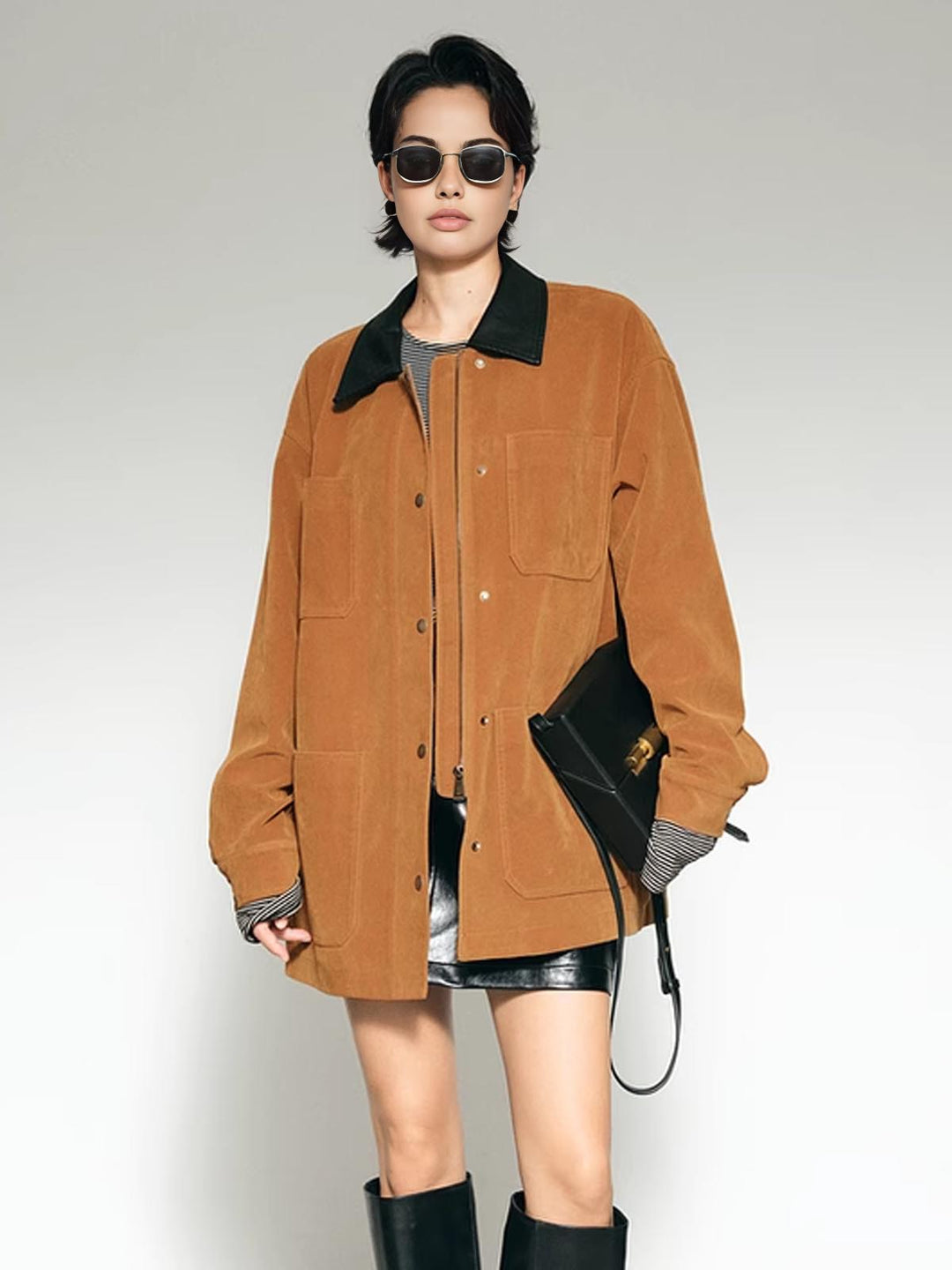 Stilla | Krave Oversized Suede Jakke