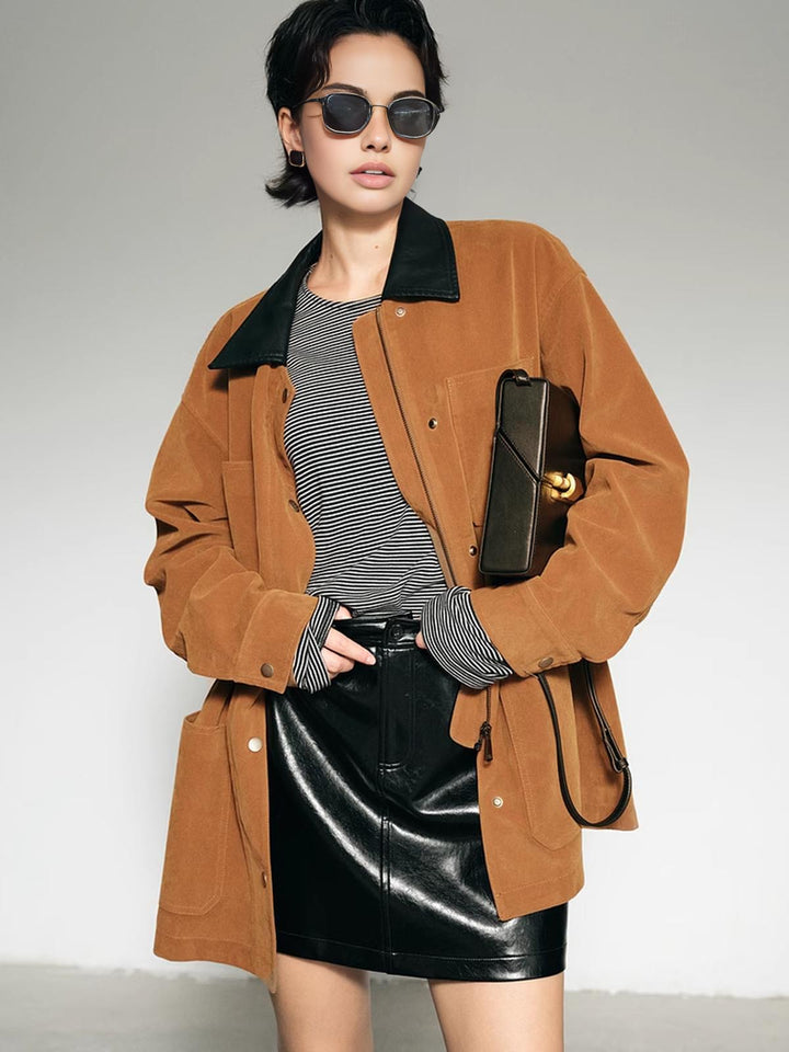 Stilla | Krave Oversized Suede Jakke