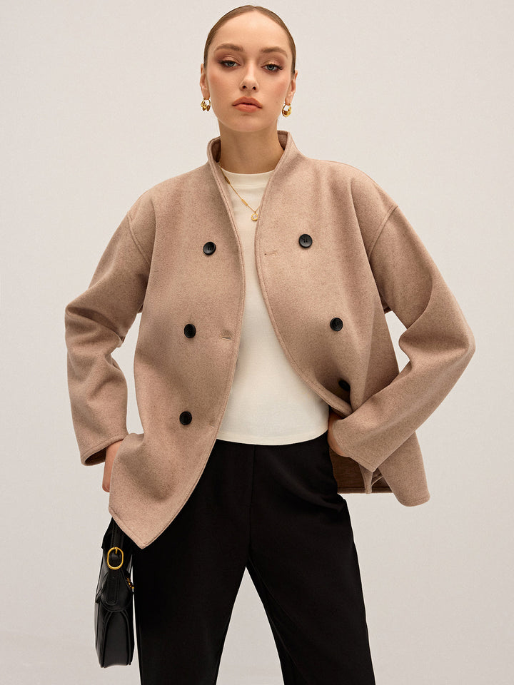 Stilla | Oversize Knap-Ned Jakke