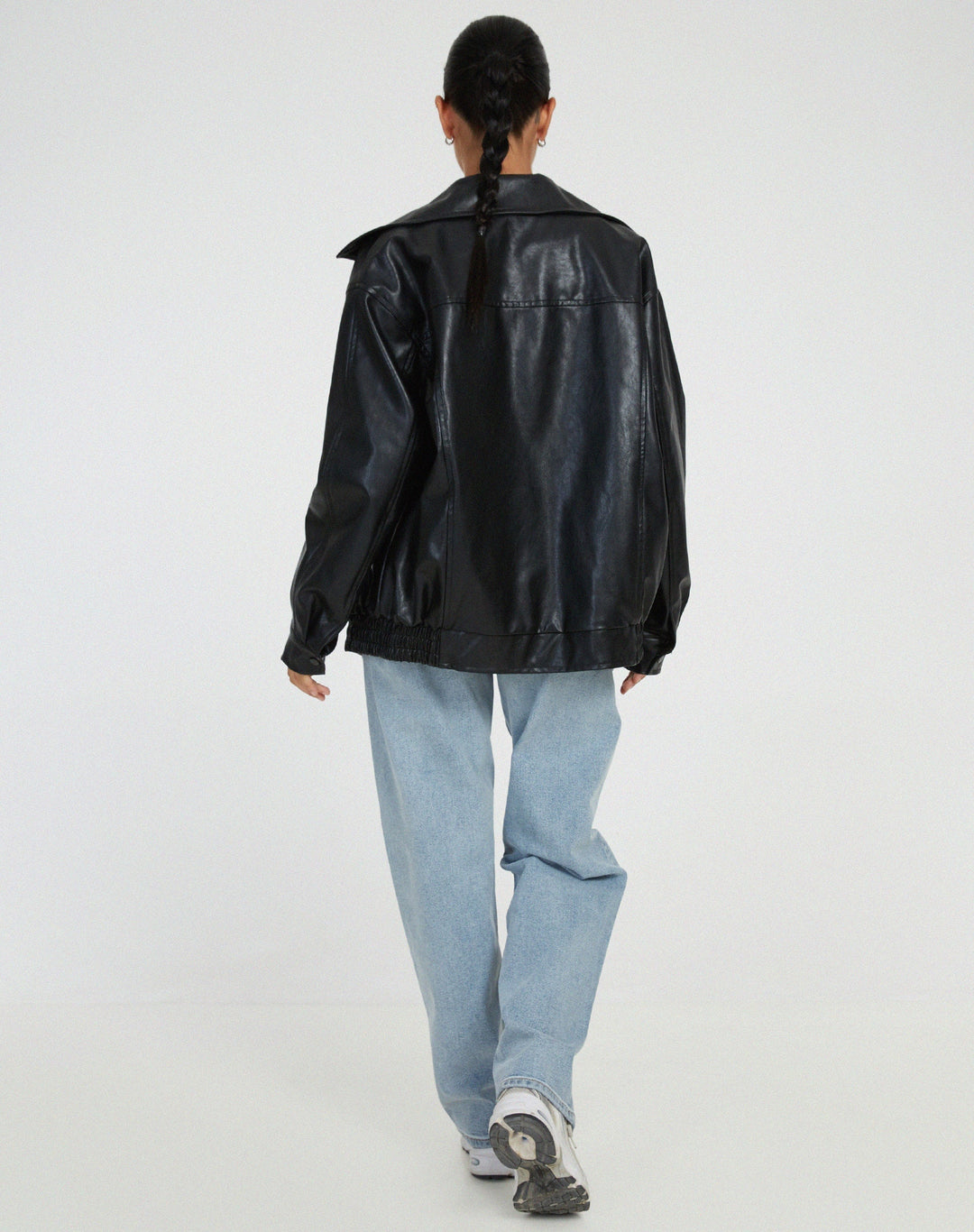 Stilla | Oversized Læderjakke
