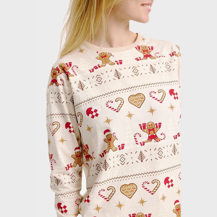 Stilla | Julekiks Jule-pyjamas beige Herrer