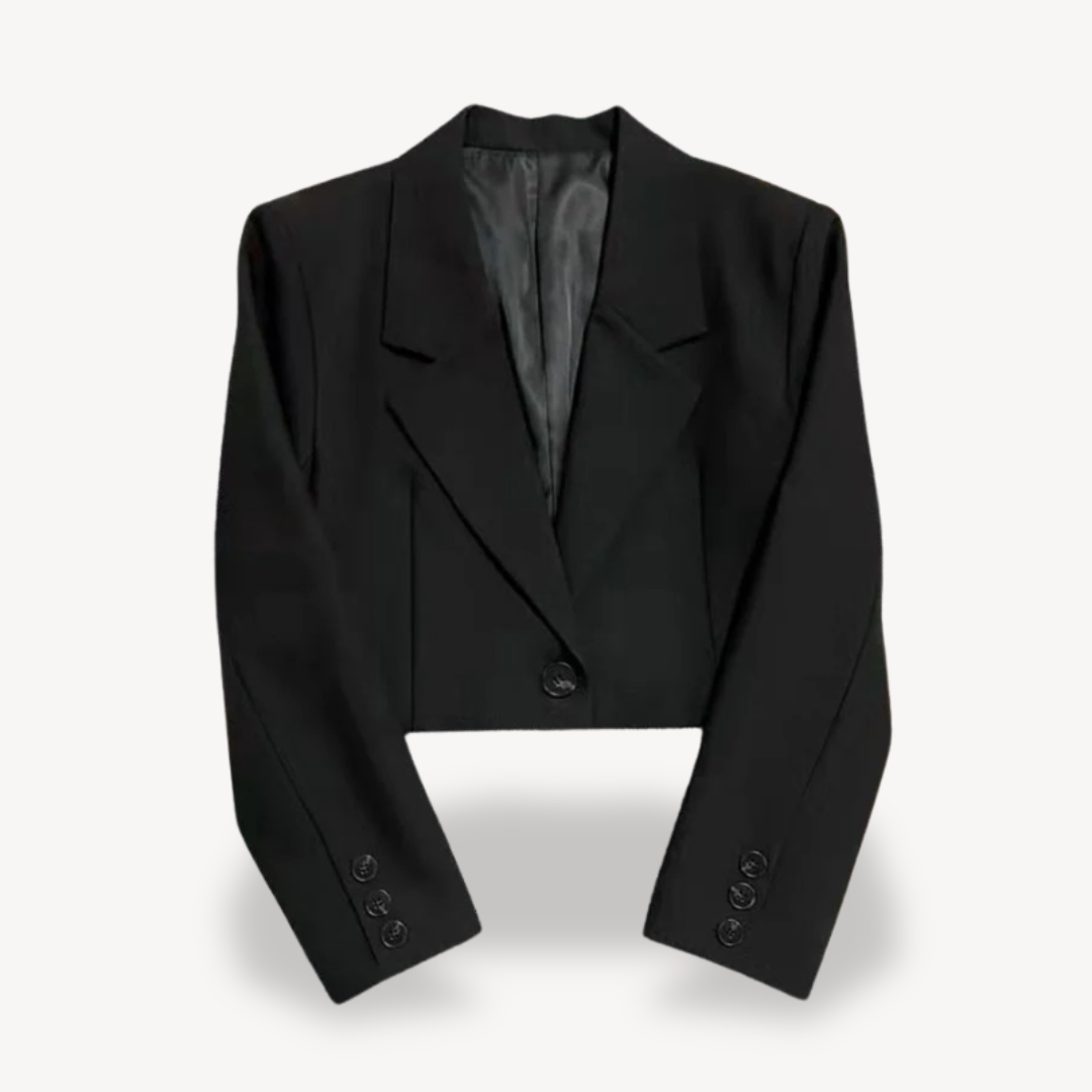 Stilla | Kvinders Cropped Blå Jakke