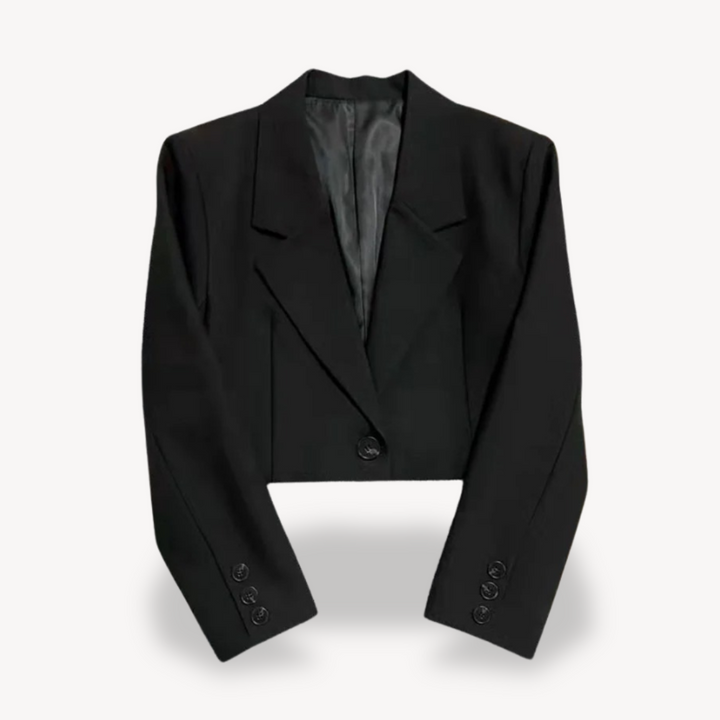 Stilla | Kvinders Cropped Blå Jakke