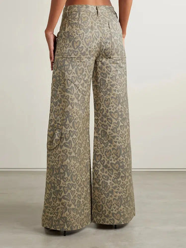 Stilla | Leopard Hule Retro Jeans
