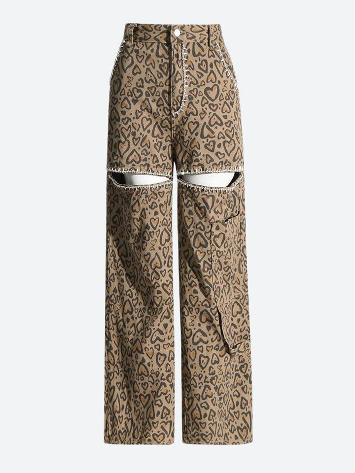 Stilla | Leopard Hule Retro Jeans