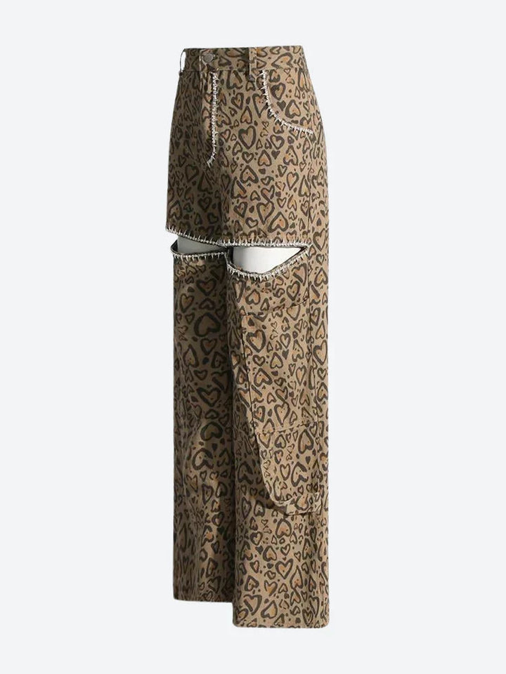 Stilla | Leopard Hule Retro Jeans