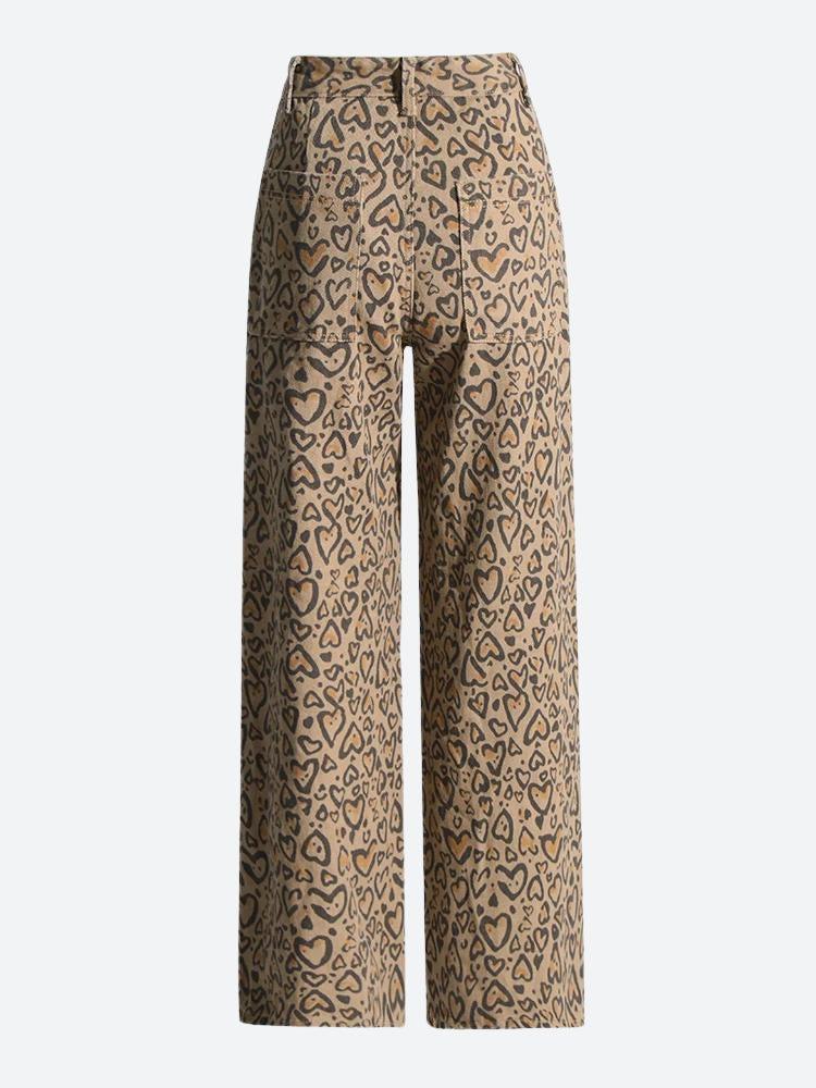 Stilla | Leopard Hule Retro Jeans