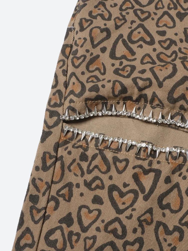 Stilla | Leopard Hule Retro Jeans