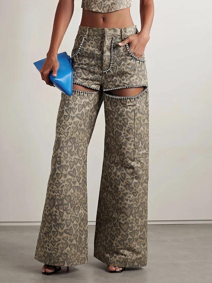 Stilla | Leopard Hule Retro Jeans
