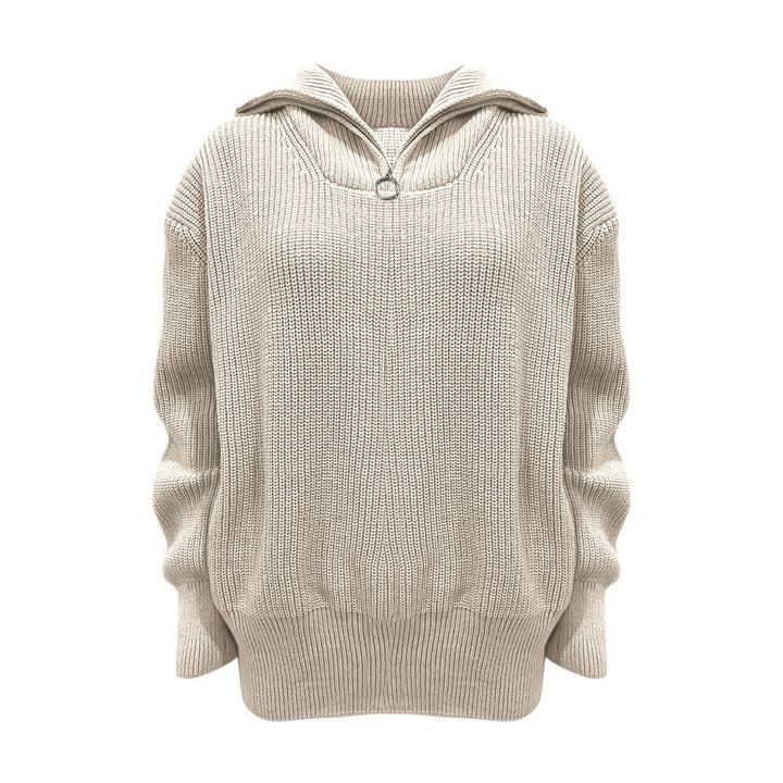 Stilla | Pullover med lynlås og ståkrave