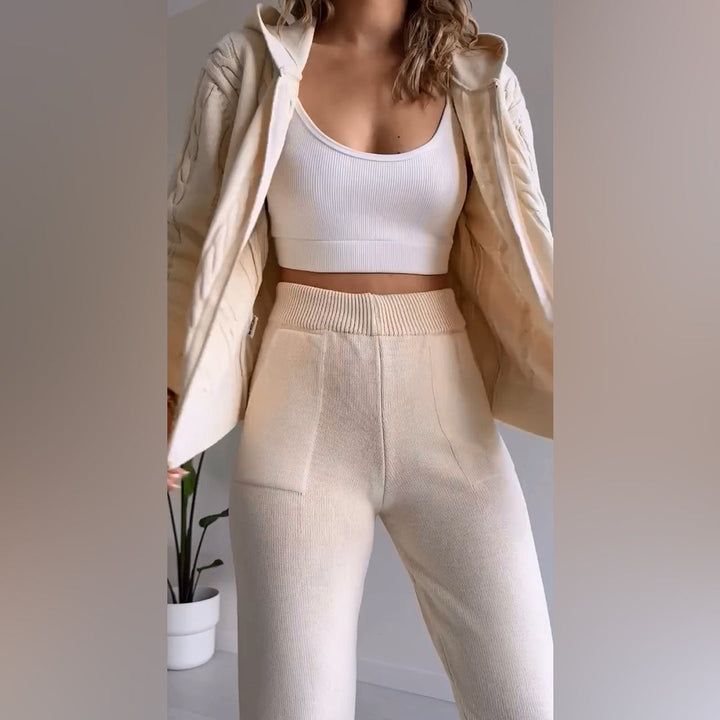 Stilla | Trendy og Casual Jakke og Bukser Sæt