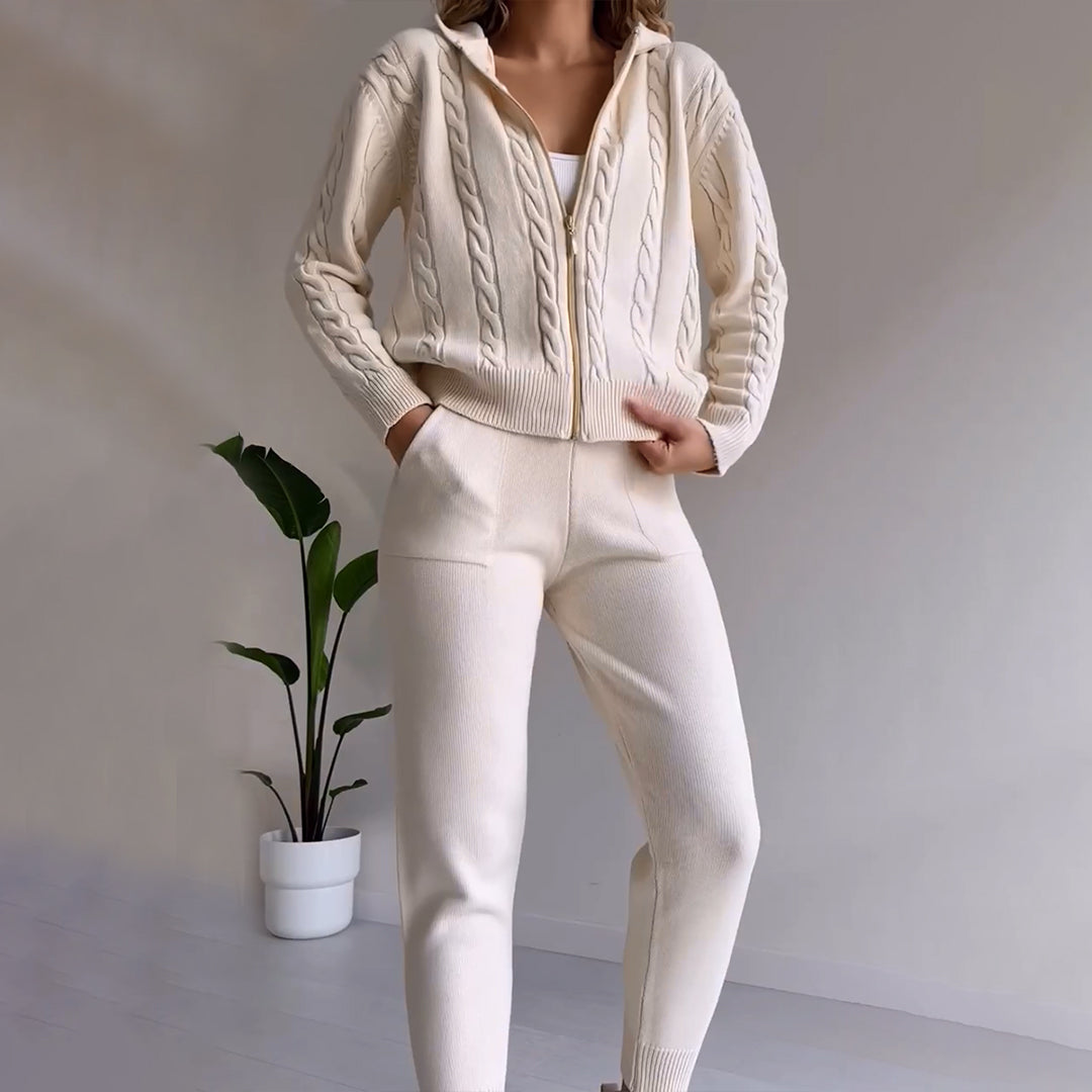 Stilla | Trendy og Casual Jakke og Bukser Sæt