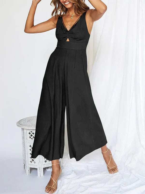 Stilla | Jumpsuits Med V-hals Og Udsnit
