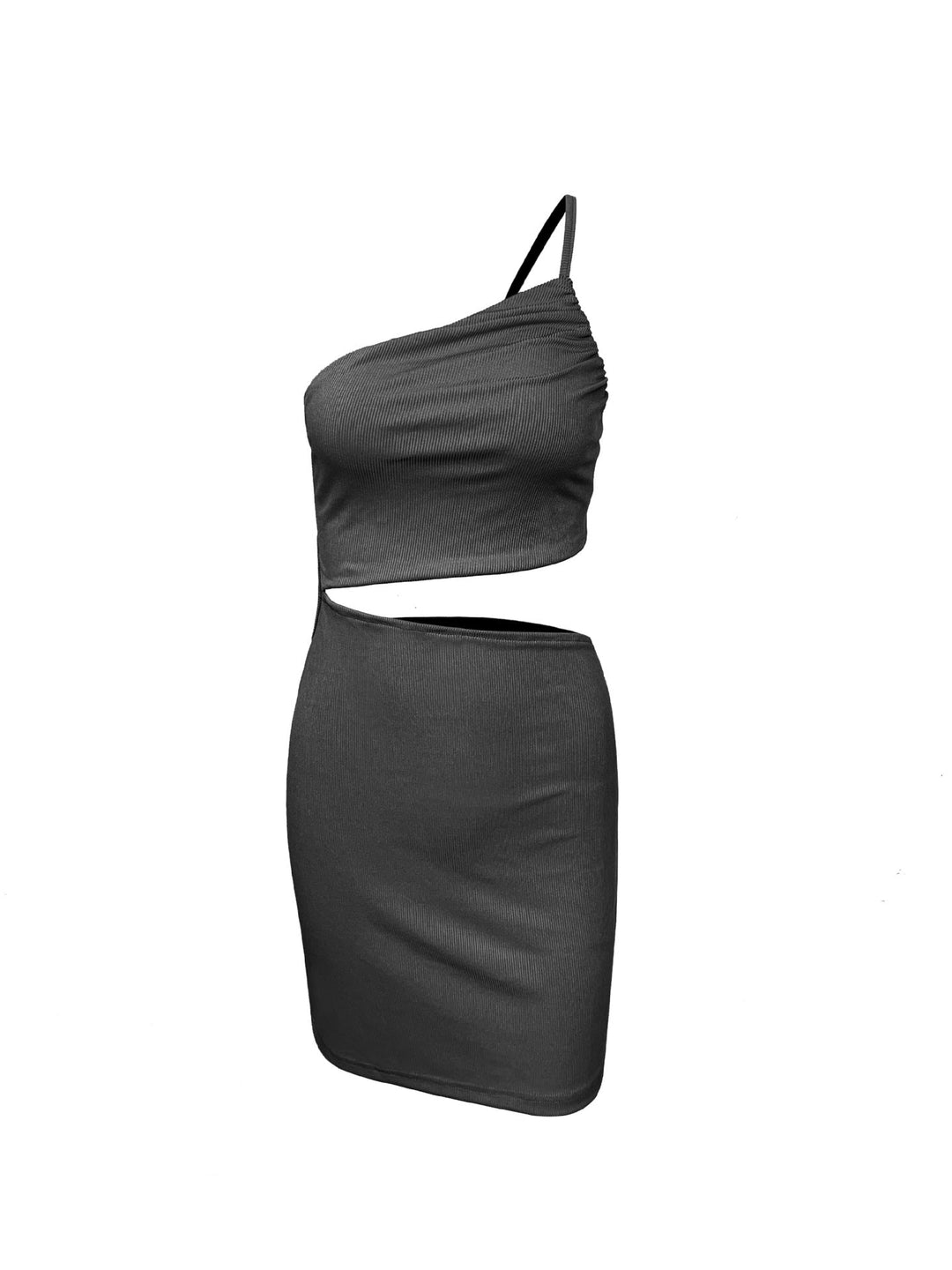 Stilla | Sexy Ærmeløs Rygløs Udsnit Fast Bodycon Midi Kjole