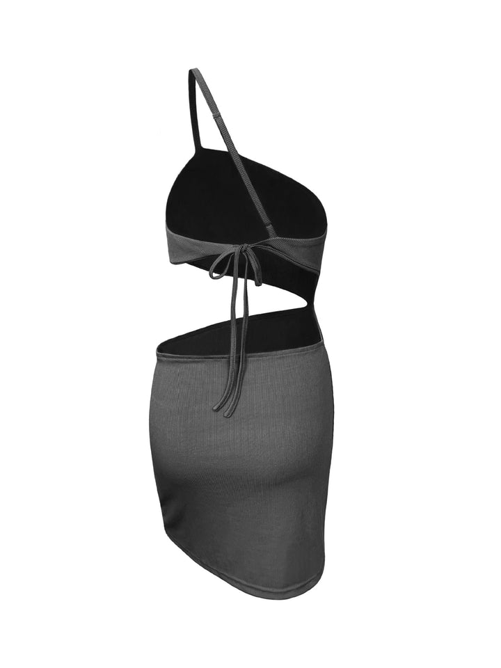 Stilla | Sexy Ærmeløs Rygløs Udsnit Fast Bodycon Midi Kjole