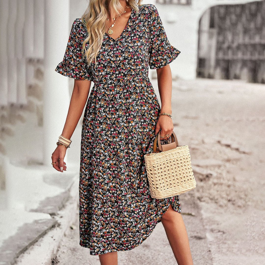 Stilla | Blomstret Sommerkjole Damer