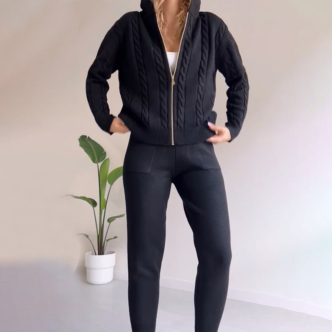 Stilla | Trendy og Casual Jakke og Bukser Sæt