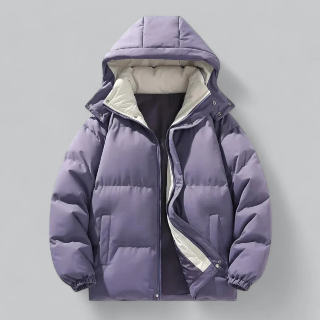 Stilla | Isoleret Hoodie-Pufferjakke til mænd — Klar til vinter