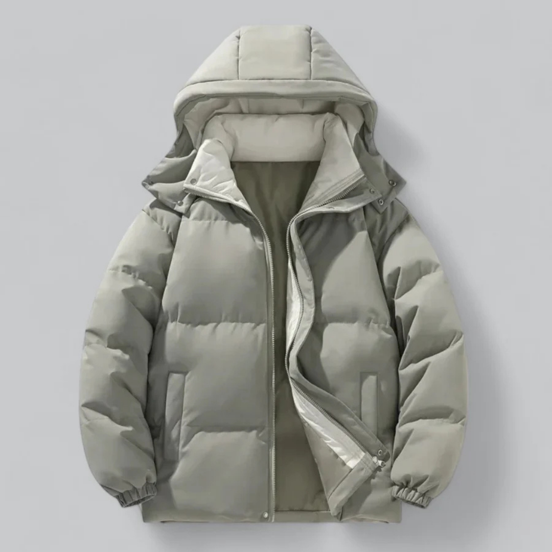 Stilla | Isoleret Hoodie-Pufferjakke til mænd — Klar til vinter