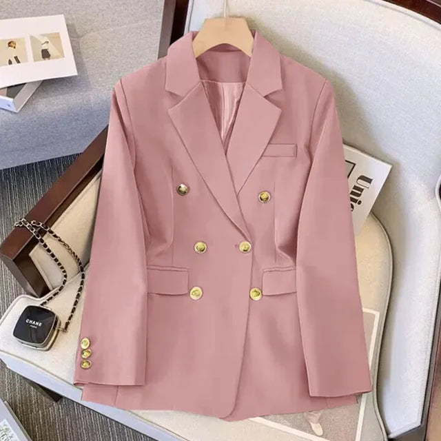 Stilla | Hvid Jakke med Gyldne Knapper