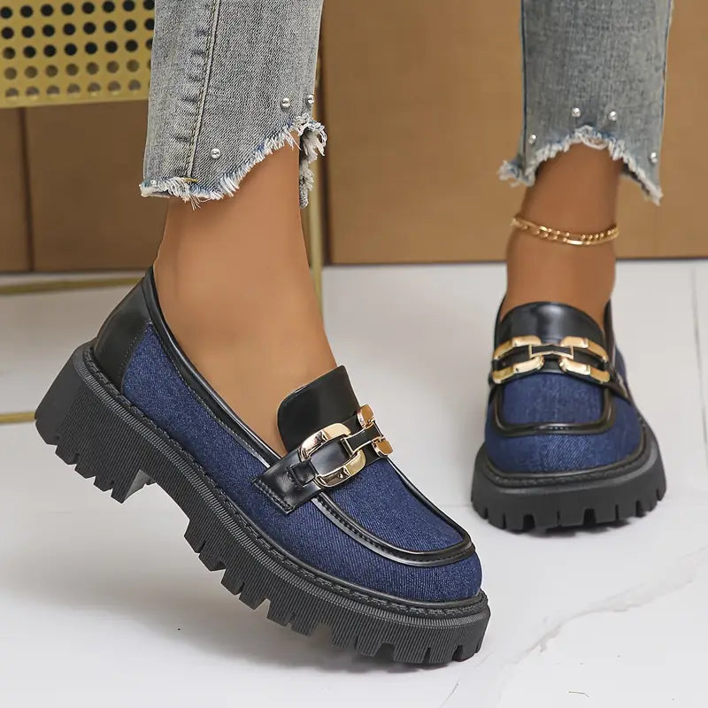 Stilla | Preppy Preppy Dreng Slip on Med Gummi Og Geometrisk Design