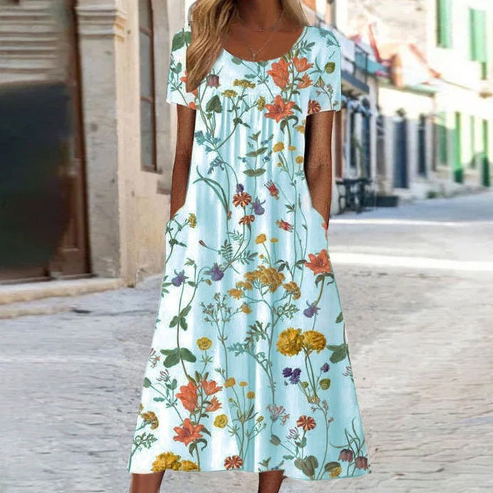 Stilla | Sommerlig Boheme Blomstret Kjole