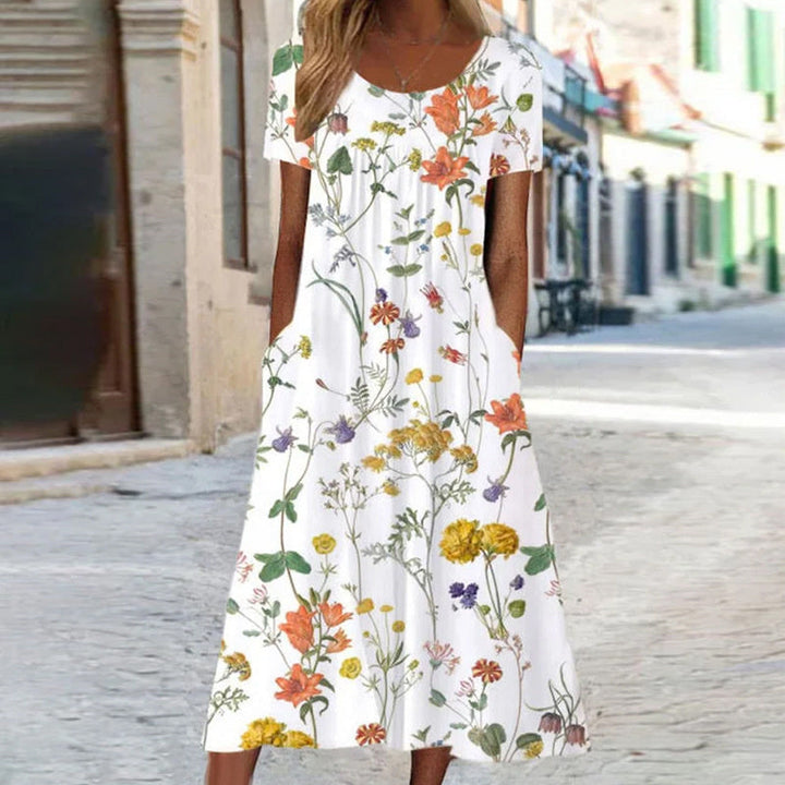 Stilla | Sommerlig Boheme Blomstret Kjole
