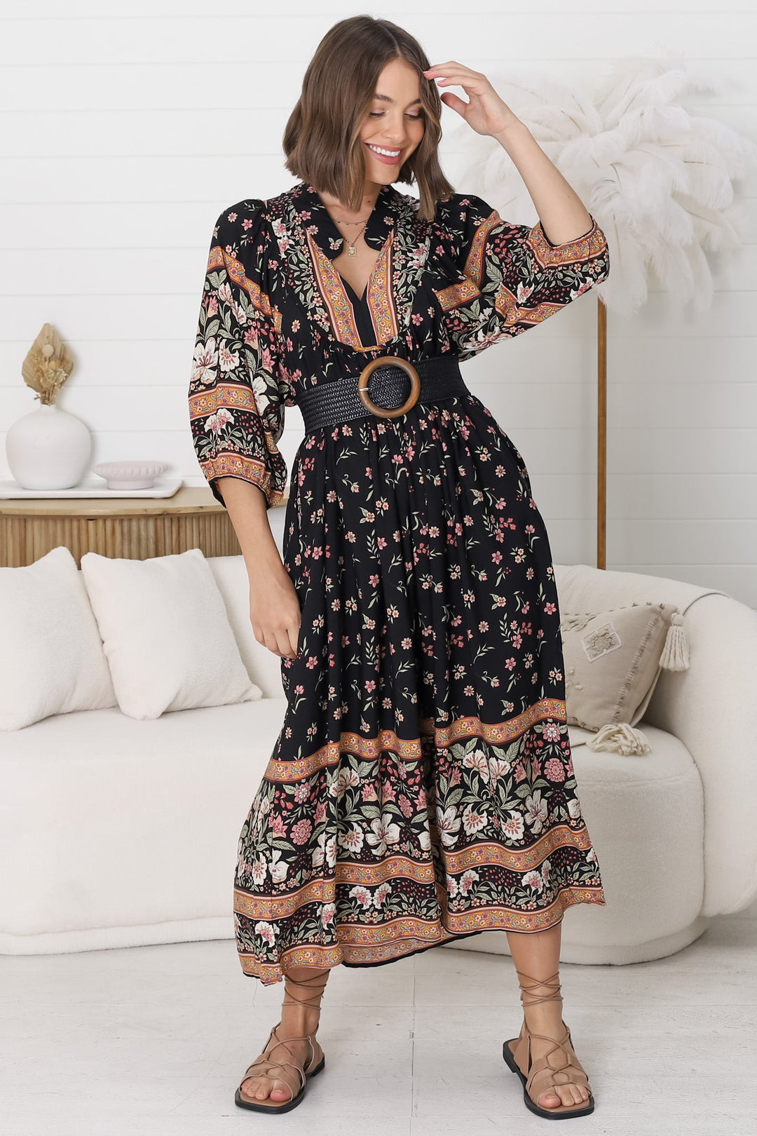 Stilla | Legende Boho Midikjole