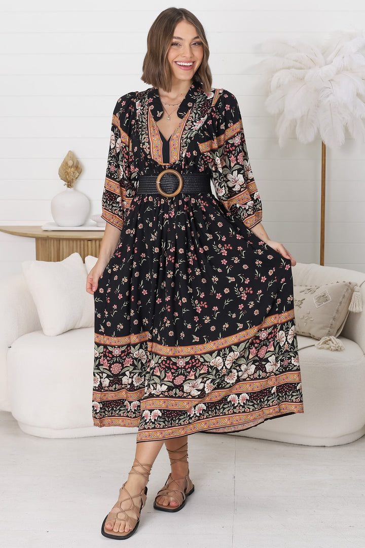 Stilla | Legende Boho Midikjole