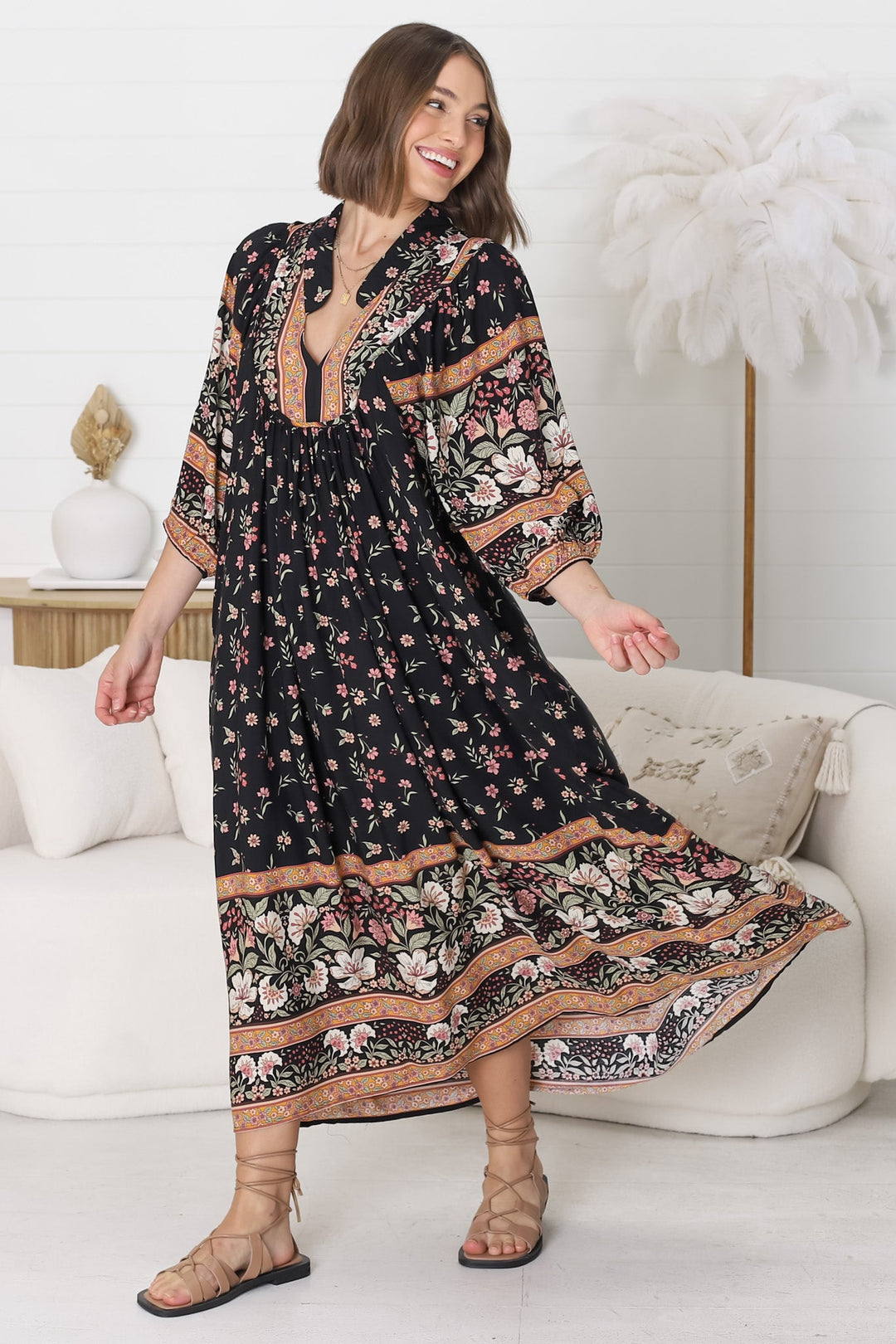 Stilla | Legende Boho Midikjole
