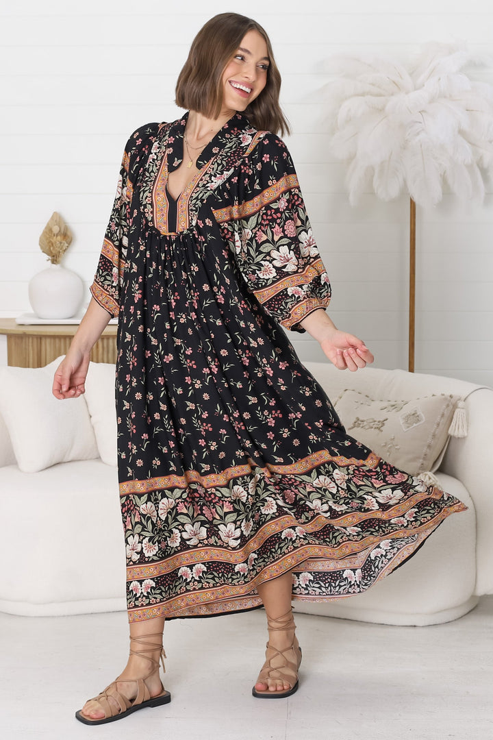 Stilla | Legende Boho Midikjole
