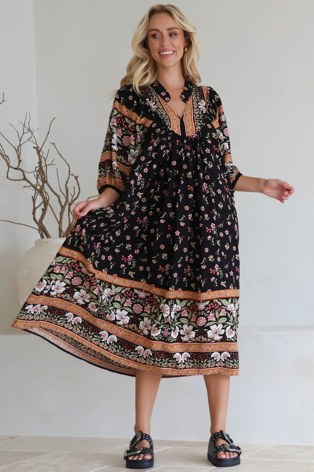 Stilla | Legende Boho Midikjole