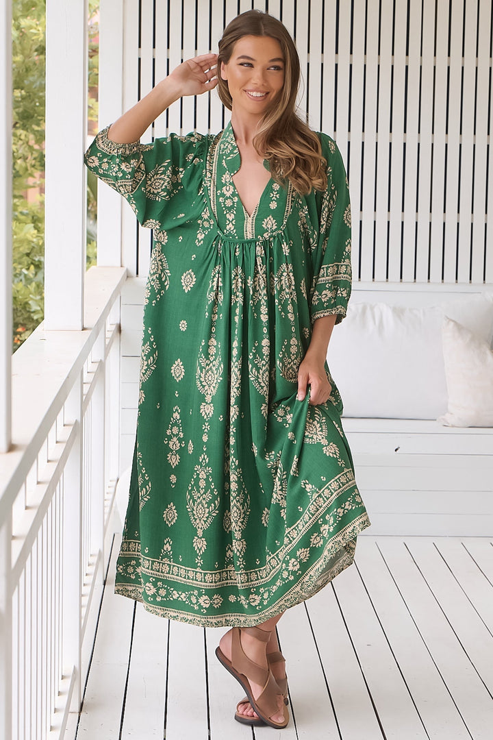 Stilla | Luftigt Boho Midi Kjole