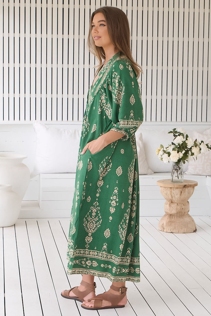 Stilla | Luftigt Boho Midi Kjole