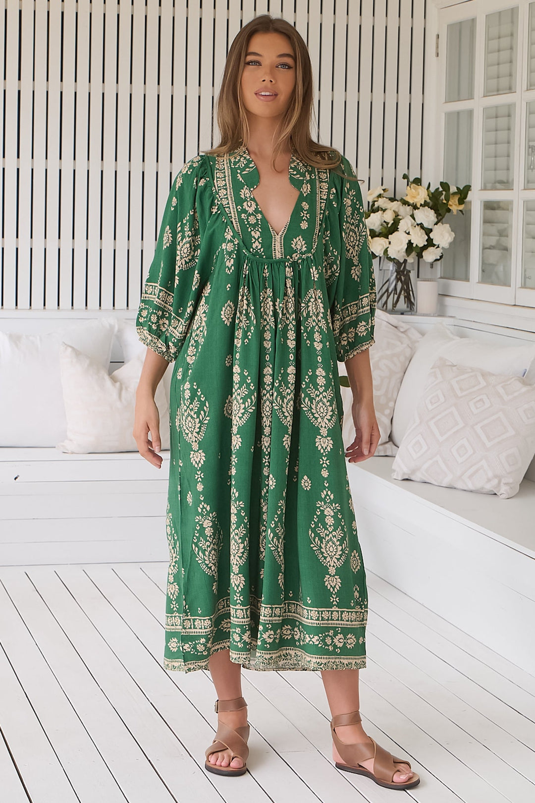 Stilla | Luftigt Boho Midi Kjole