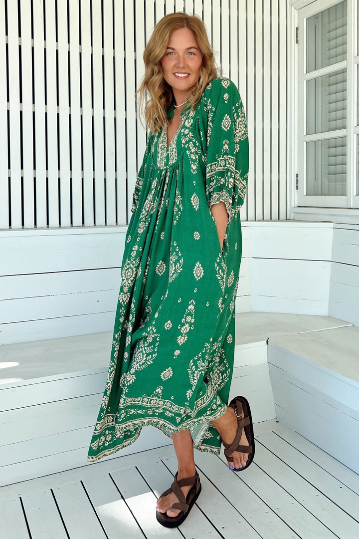 Stilla | Luftigt Boho Midi Kjole