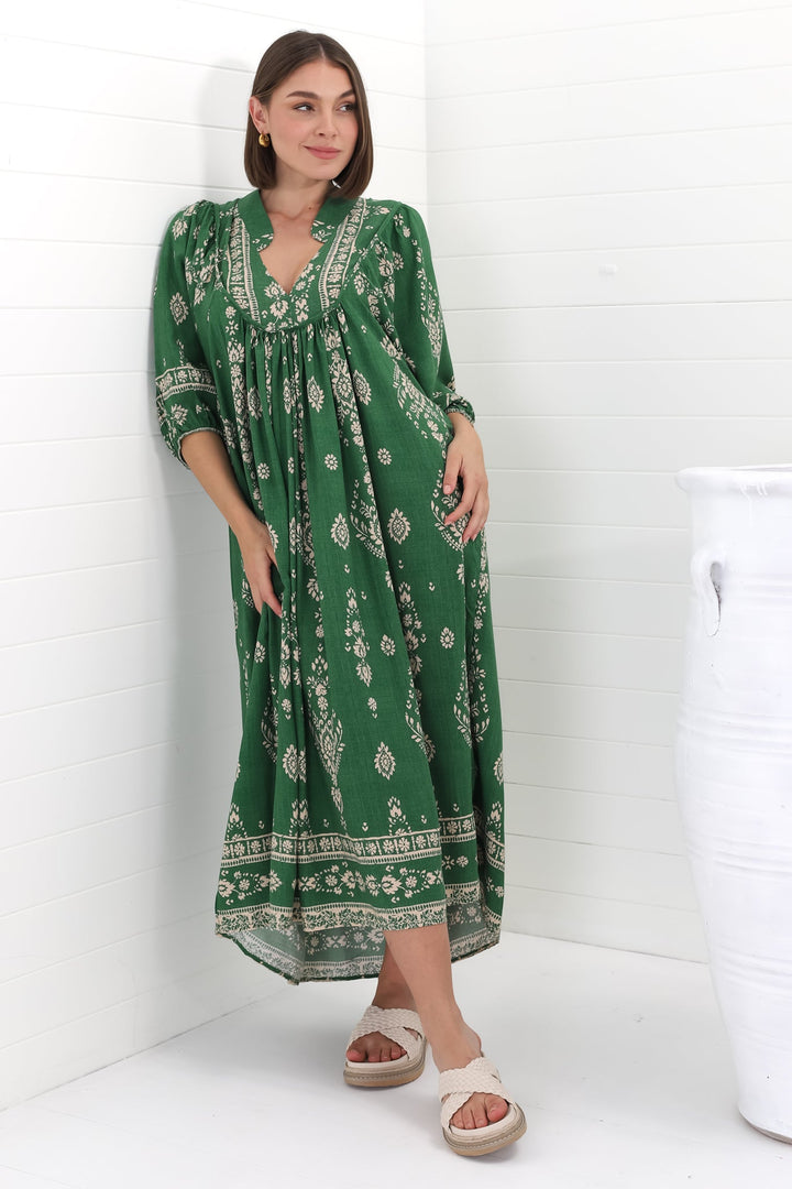Stilla | Luftigt Boho Midi Kjole