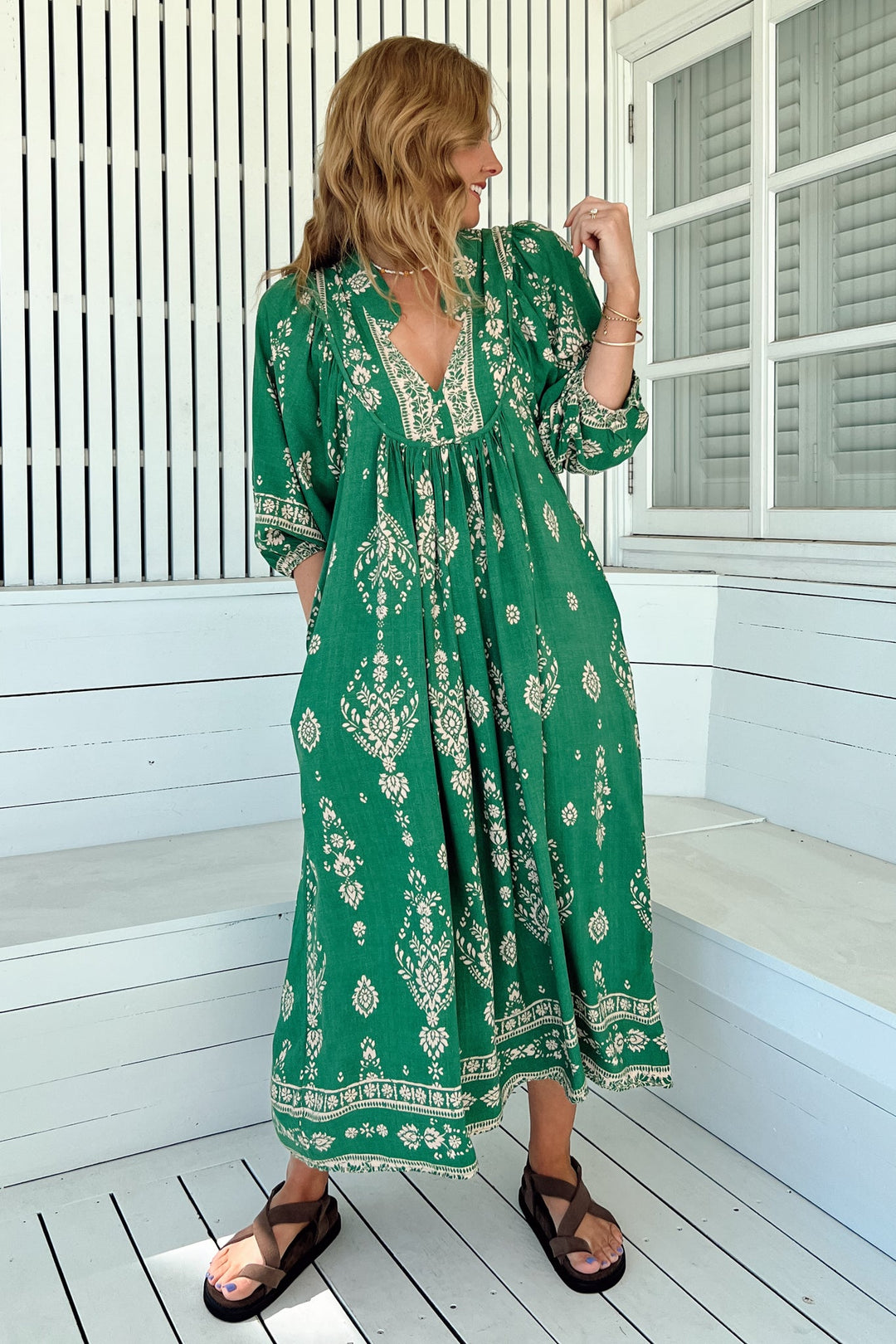 Stilla | Luftigt Boho Midi Kjole