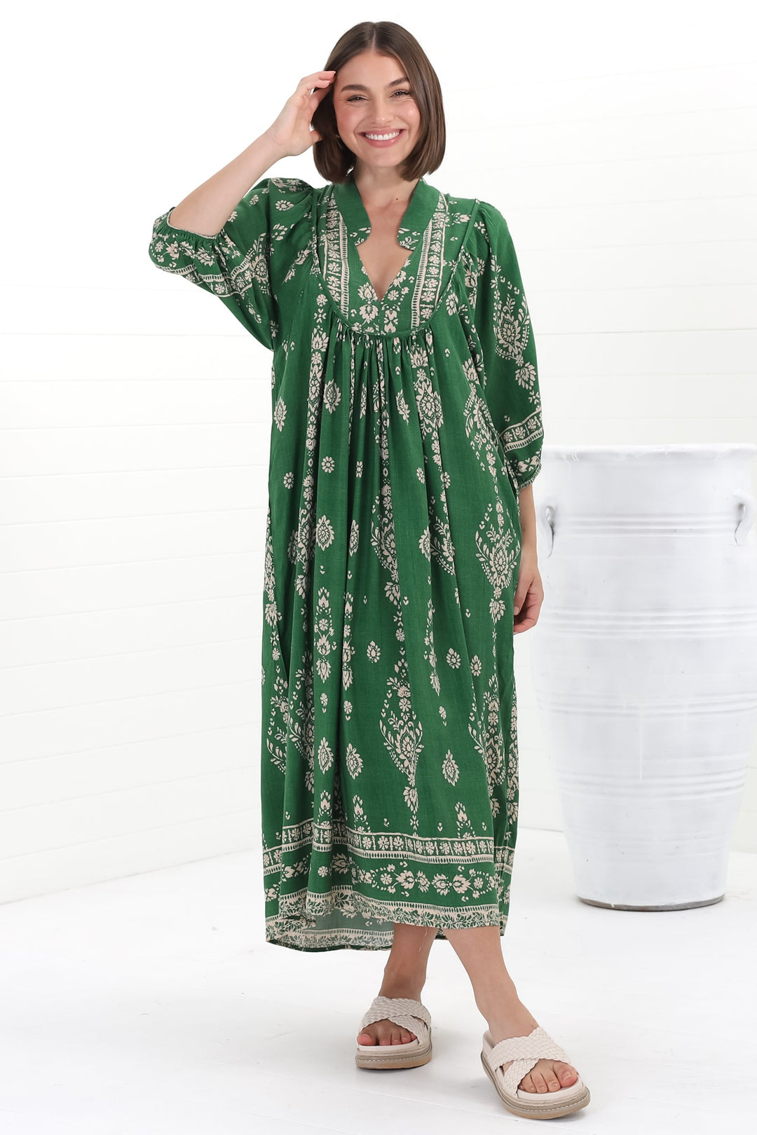 Stilla | Luftigt Boho Midi Kjole