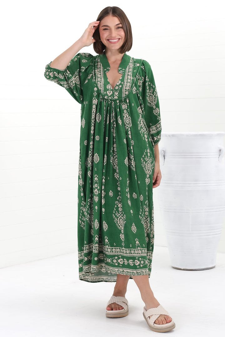 Stilla | Luftigt Boho Midi Kjole
