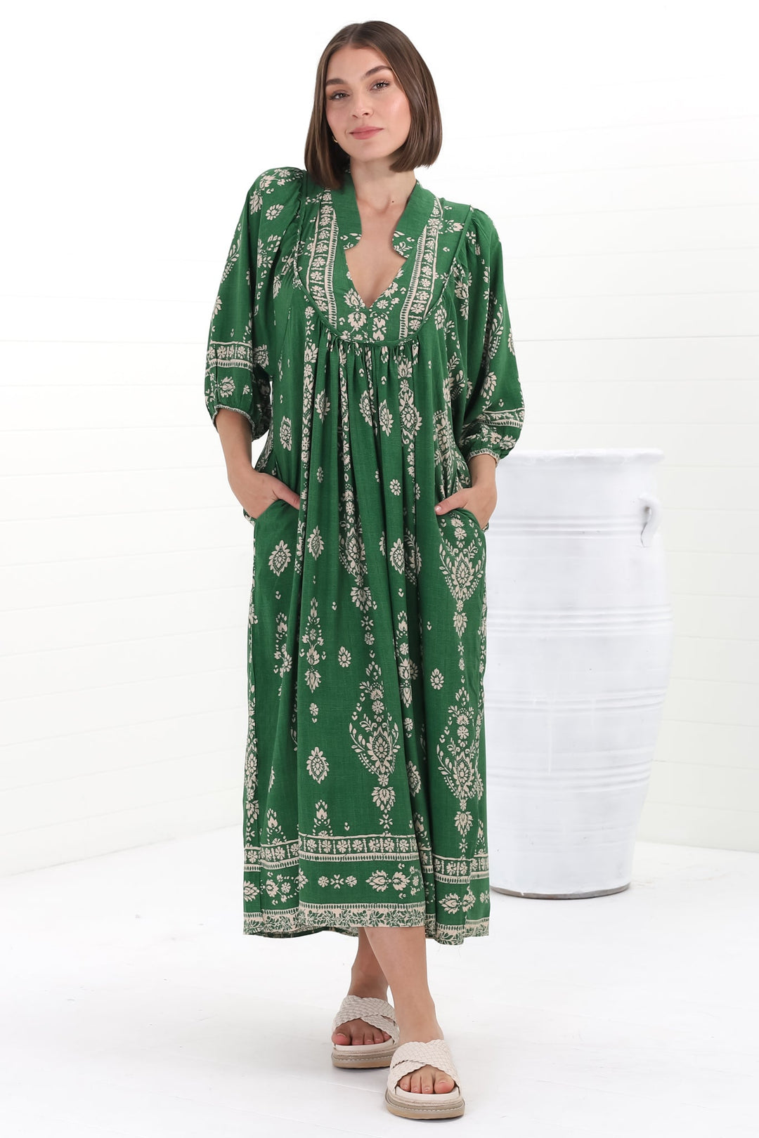 Stilla | Luftigt Boho Midi Kjole