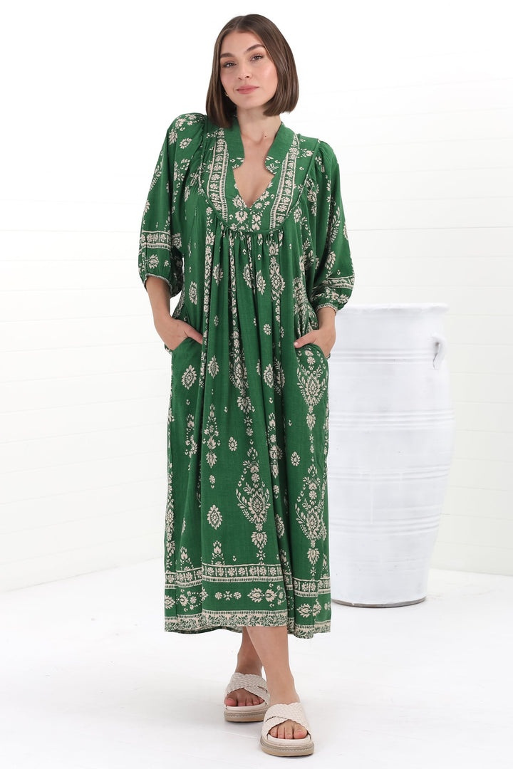 Stilla | Luftigt Boho Midi Kjole