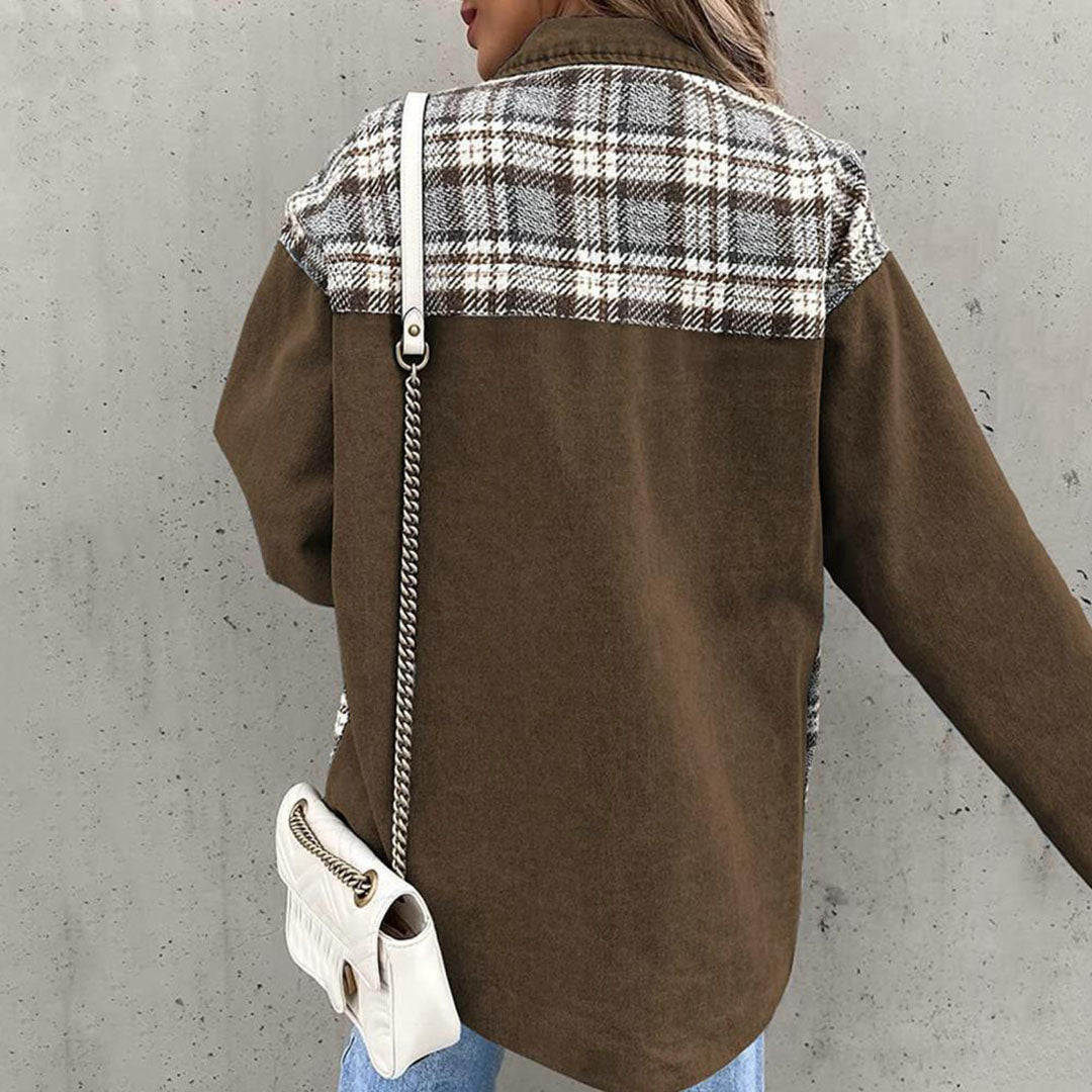 Stilla | Jeansjakke Tjekket Dame